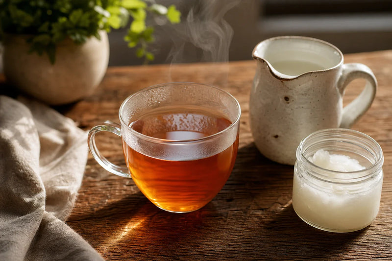 Why add milk or coconut oil to your thca tea ?